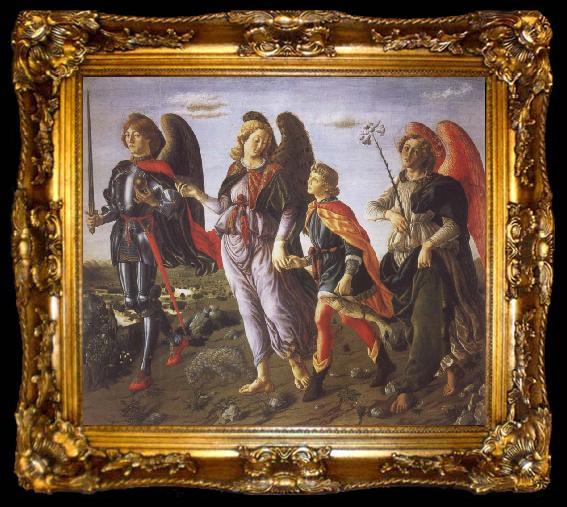 framed  Francesco Botticini Tobias and the Three Archangels, ta009-2